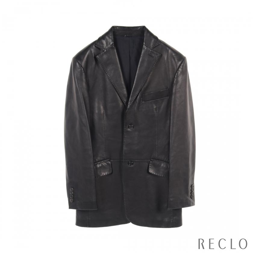 dunhill（ダンヒル） レザージャケット ラムスキン ブラック メンズ