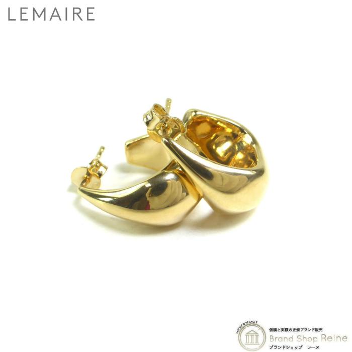LEMAIRE（ルメール） CURVED MINI DROP ピアス ゴールド 両耳用 AC278