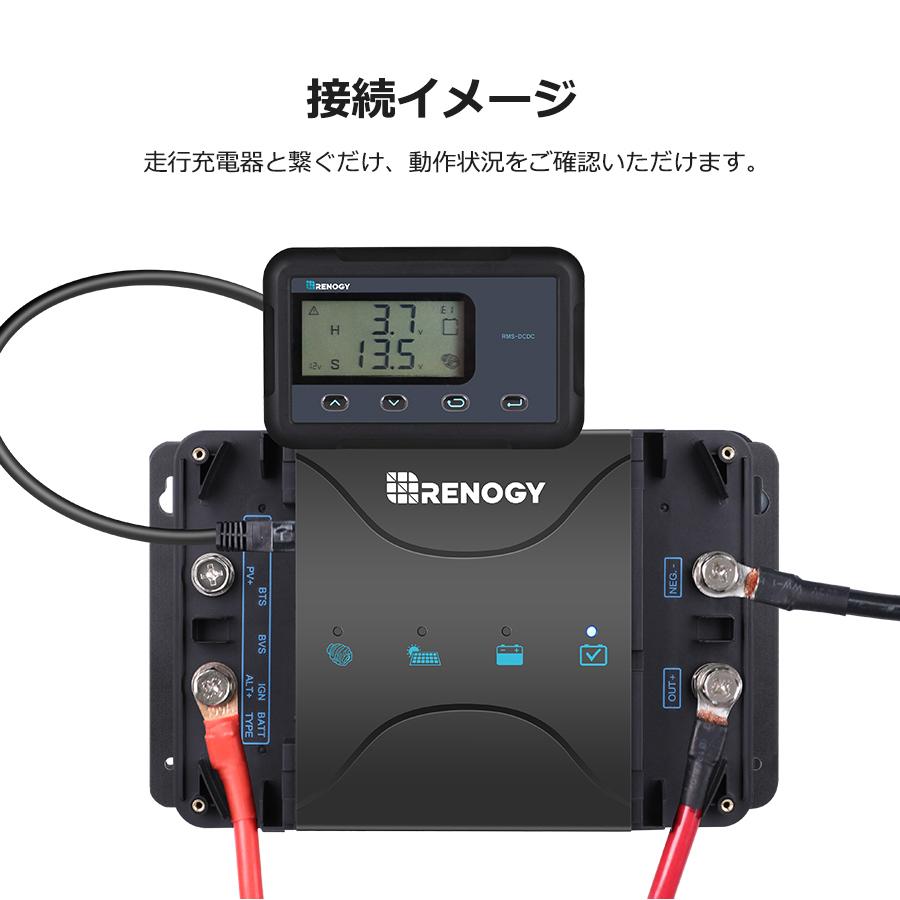 RENOGY（レノジー） MPPT走行充電器専用液晶モニター バックライト付き