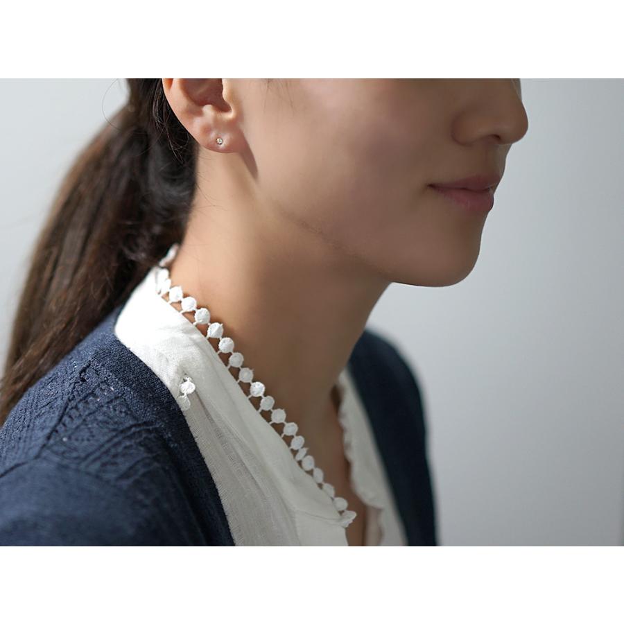 K18 ダイヤモンド スタッド ピアス 0.04ct H/SIクラス ダイヤ ダイヤ