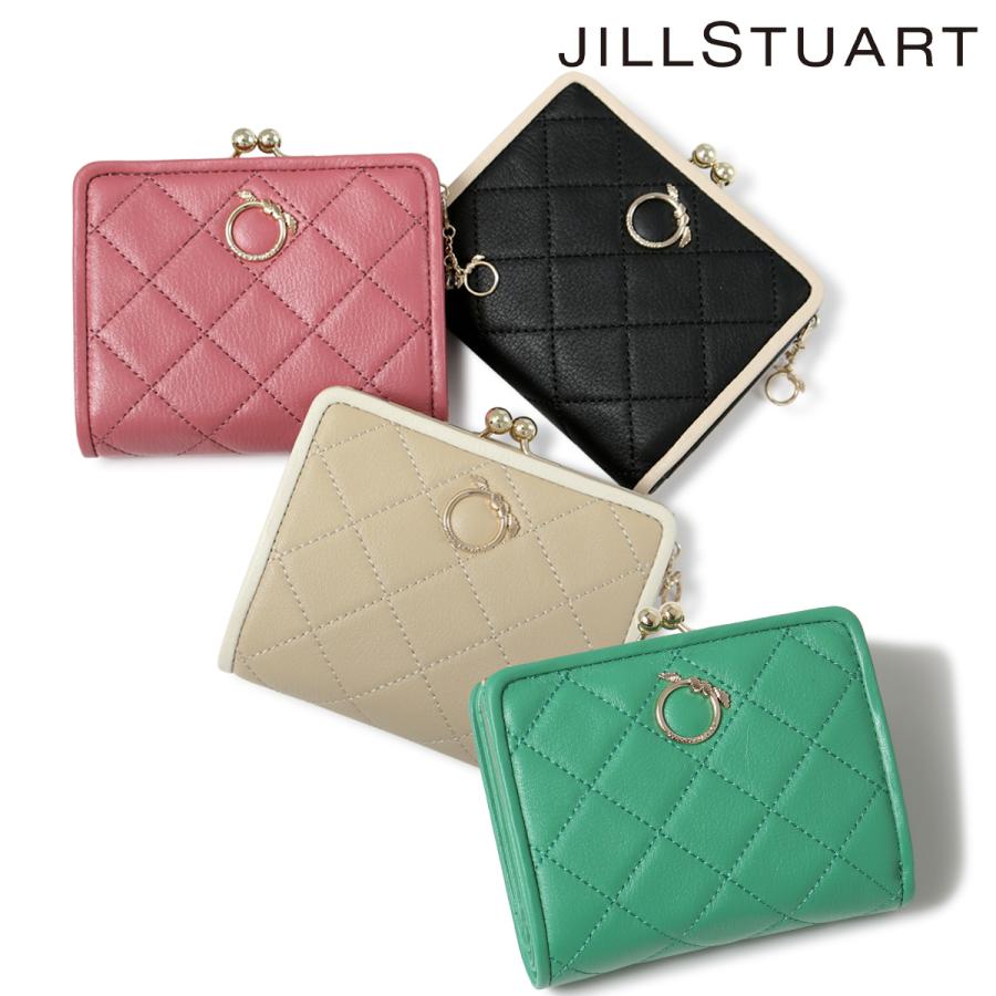 JILL STUART（ジルスチュアート） 二つ折り財布 がま口 本革 レザー