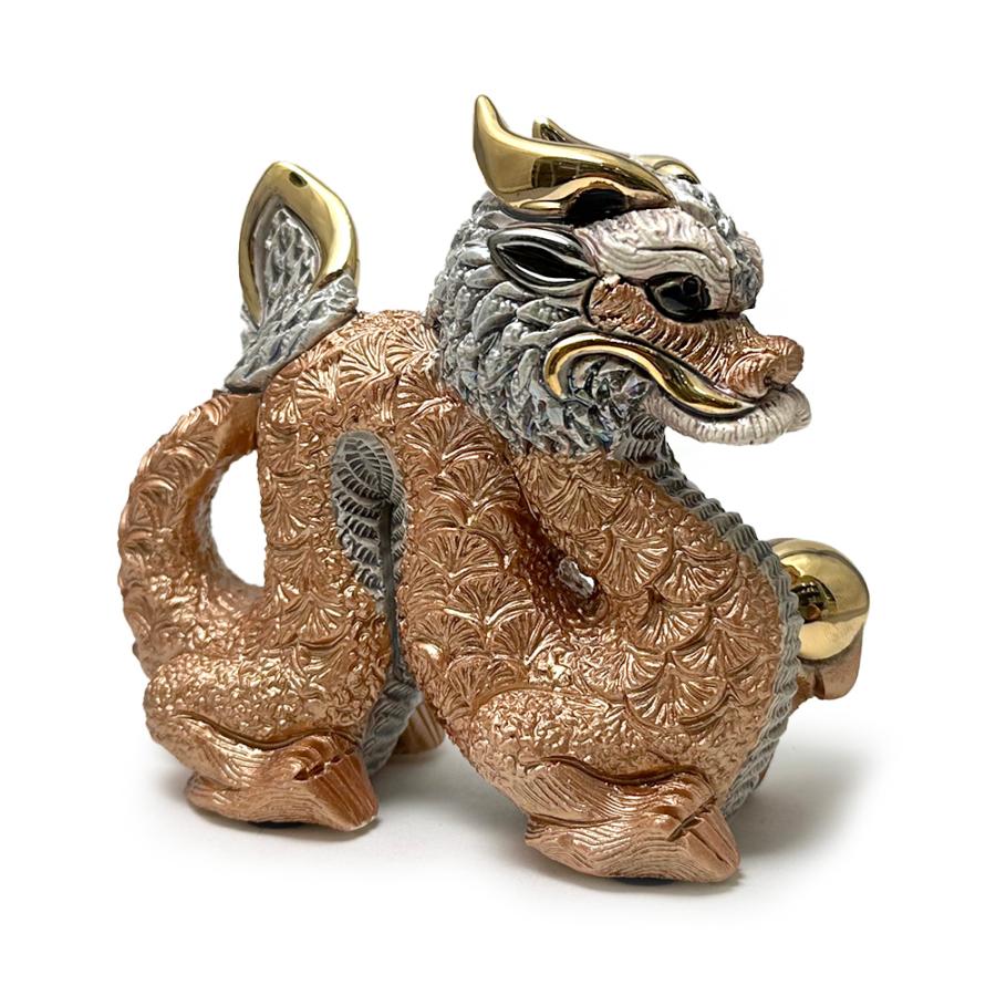 置物 ドラゴン どらごん 陶器 送料無料 F243C : リンコナダ(日本代理店