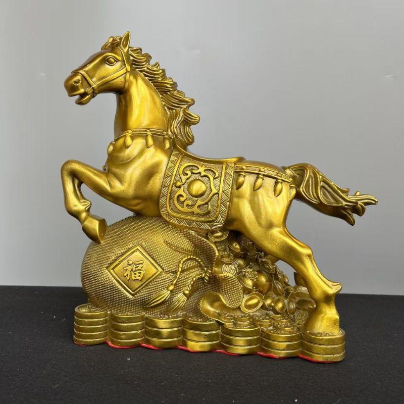 楽天市場】木彫り【馬 置物】桧木製 21.5cm 金運アップ 伝統 工芸品