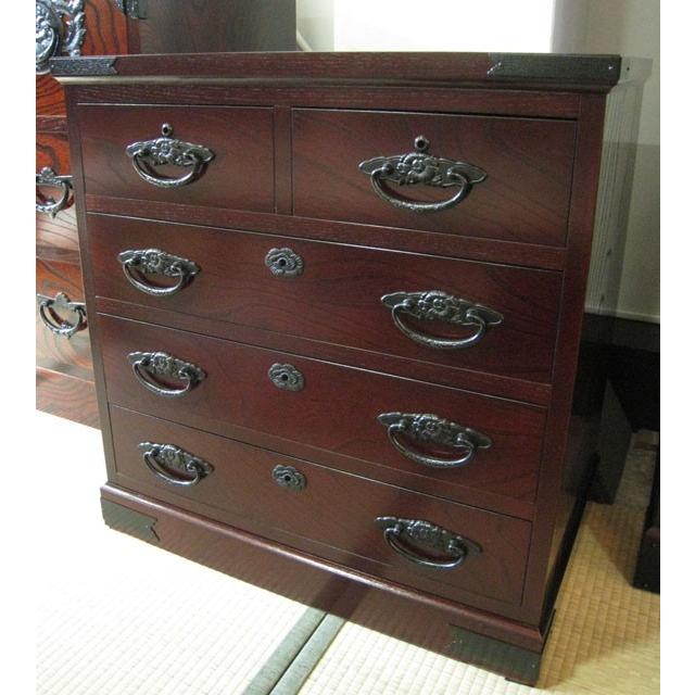 民芸箪笥 ケヤキ民芸タンス チェスト 鍵付 収納 榎津民芸 小物箪笥（鍵