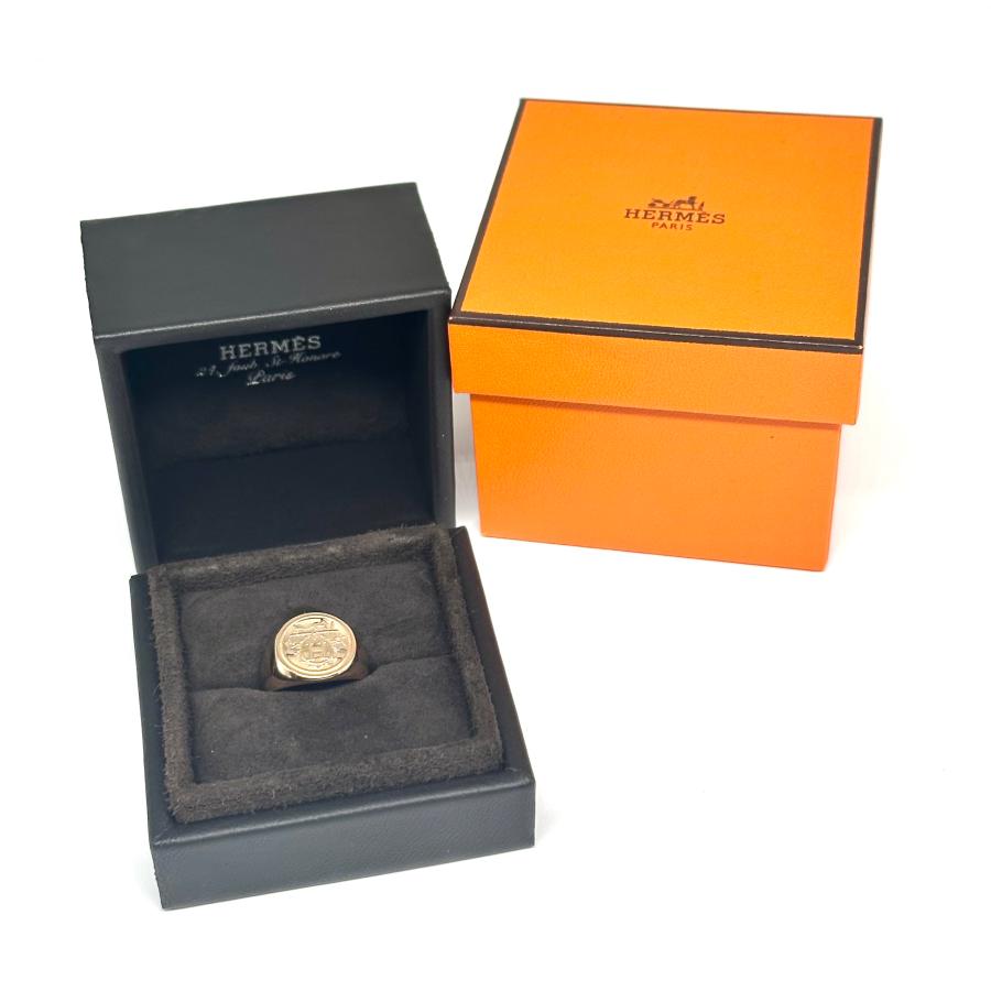 HERMES エルメス リング フリーサイズ ゴールド 箱付き 【公式通販】