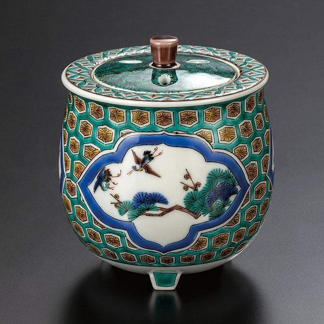 中村重人 九谷焼 香炉 中村重人 九谷焼 香炉 香炉 中村重人 古九谷