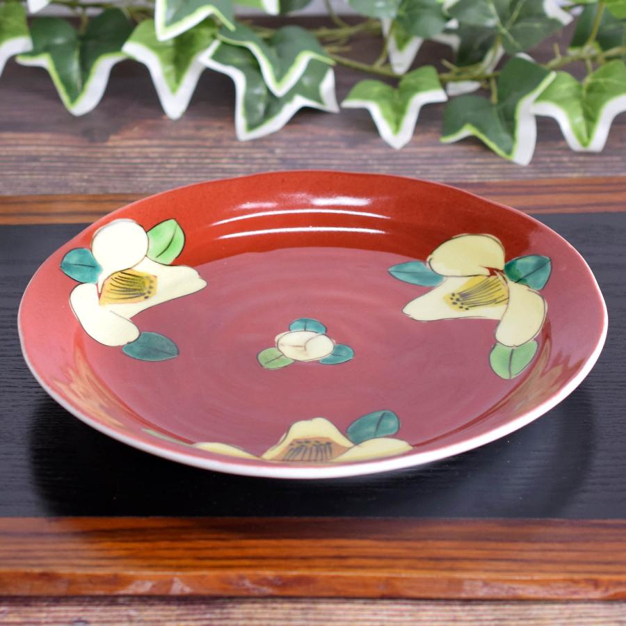 九谷焼 お皿 おしゃれ 盛皿 椿 陶器 高級 ブランド 食器 : 和座倶楽部