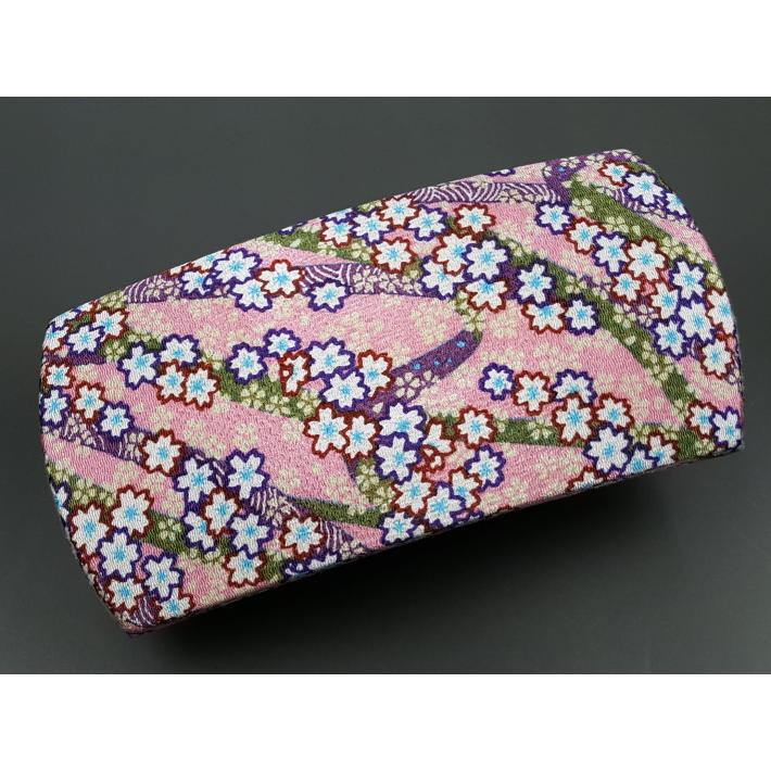 長唄用細棹三味線本体 花柄カバー 専用ケース付き 長唄用細棹三味線