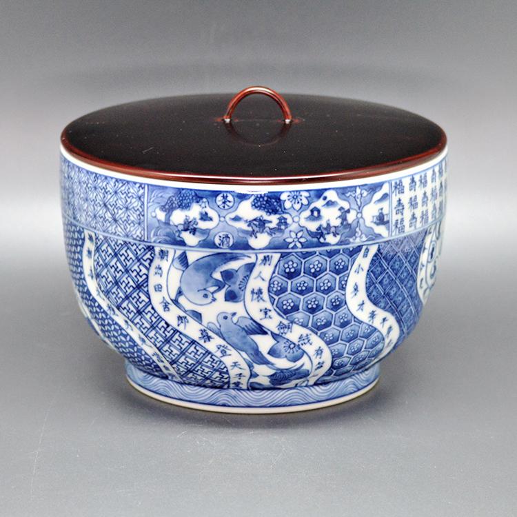 水指 祥瑞 腰捻 景徳鎮 茶道 茶道具 : 和空間ヤフーショップ - 通販