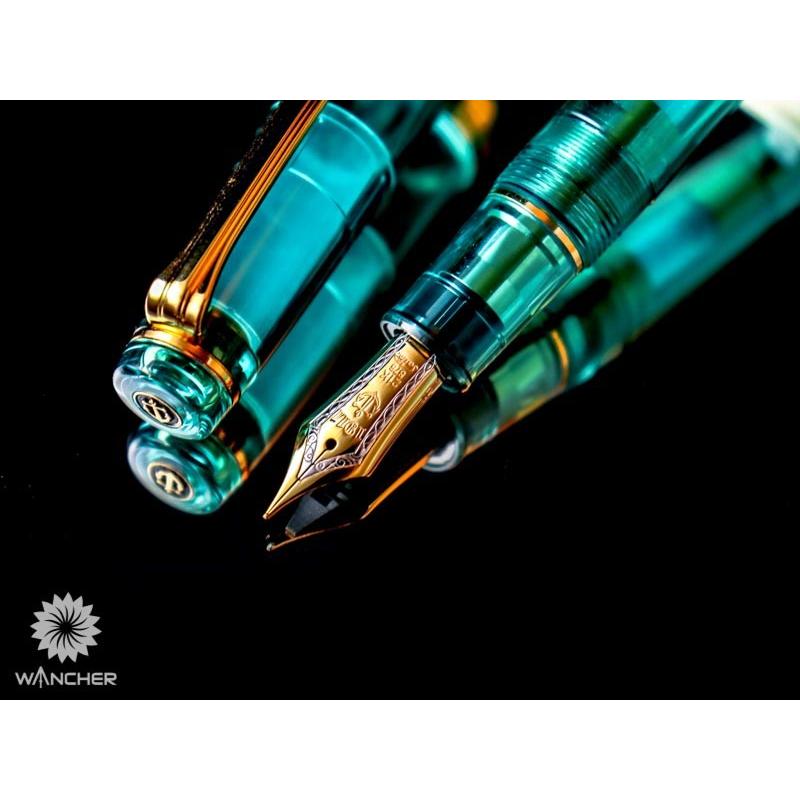 セーラー万年筆 WANCHER × SAILOR プロフェッショナルギア 21金 アクア