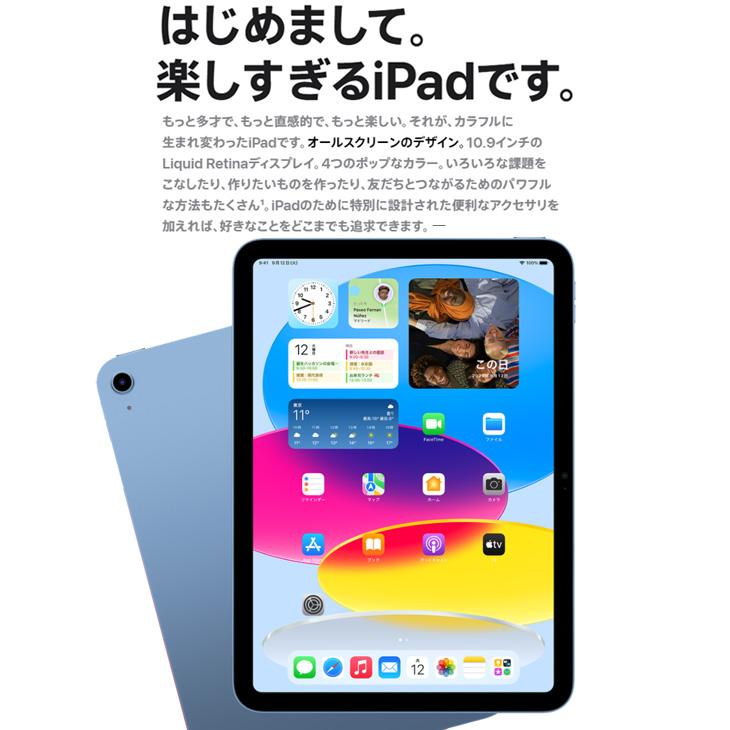 iPad 第10世代10.9インチA2696 Wi-Fi 64GB バッテリー91％ 00