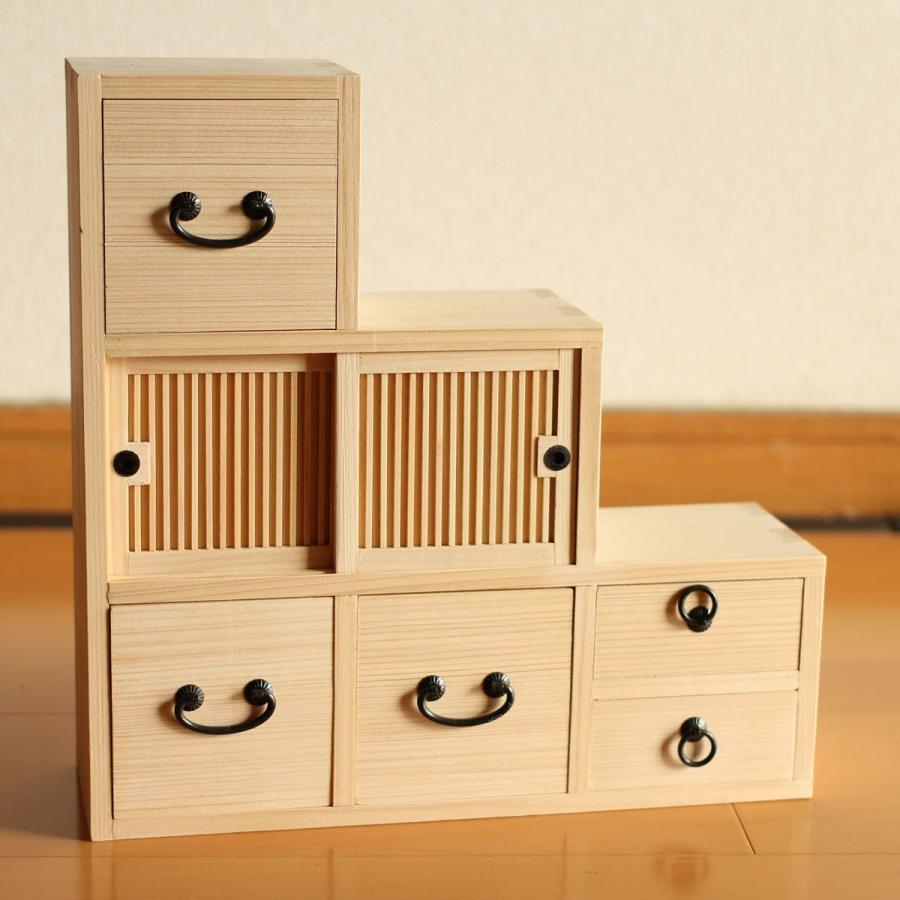 小物入れ 収納 手作り 木製 ミニチュア 雑貨 1点もの 階段箪笥