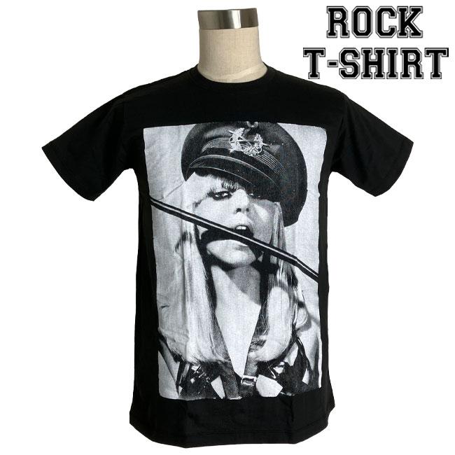 ロックTシャツ バンドTシャツ パンク Lady Gaga レディー ガガ 婦警 M