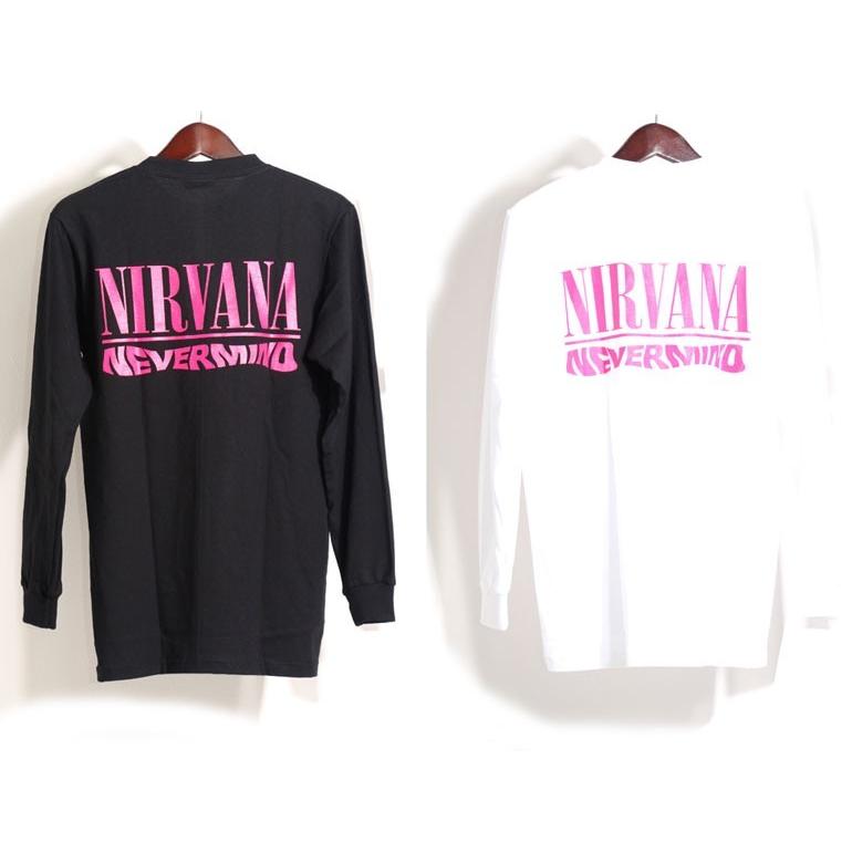 ロックtシャツ バンドtシャツ パンク 長袖 Tシャツ メンズ NIRVANA