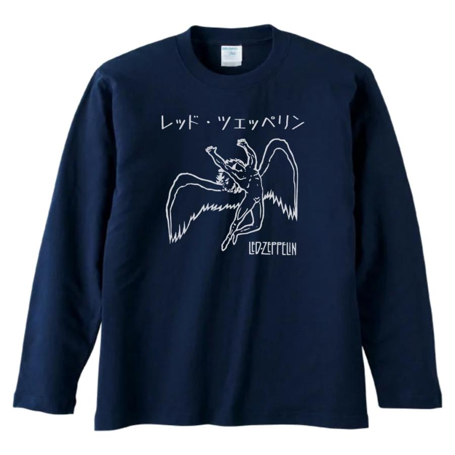 音楽 バンド カタカナ レッド・ツェッペリン 長袖 ロングスリーブ T