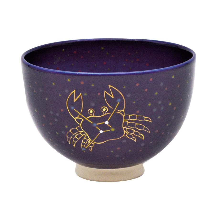 12星座茶碗 蟹座(6/22〜7/23生まれ） 見谷福峰作 （化粧箱） : お