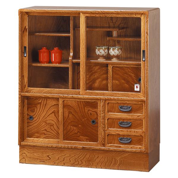 リサイクル市場エコ伊川谷】茶箪笥 飾り棚 和家具 茶棚 横幅1180奥行