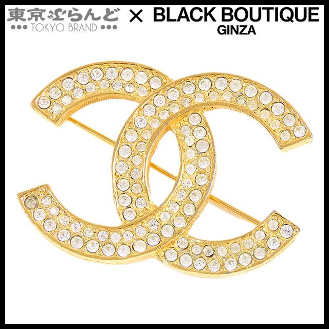 CHANEL シャネル 174 ヴィンテージ ココマーク ラインストーンブローチ