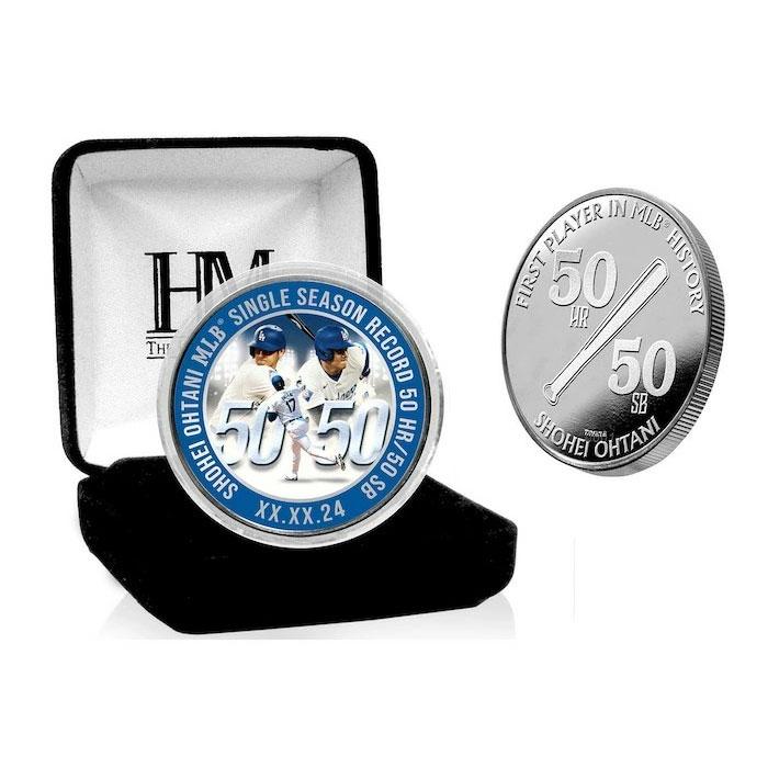 proftaku】大谷翔平50-50達成記念純銀メダル 大谷翔平50-50達成記念純