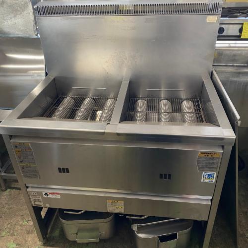 タニコー 2槽フライヤー LPガス NB-TGFL-C87W オファー ガスフライヤー