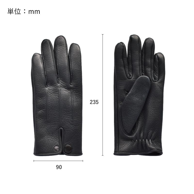 手袋 メンズ 日本製 鹿革 ディアスキン 防水 撥水 透湿 Tps-027