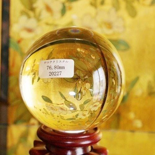 theory xyz 天然水晶 無垢 丸玉 最高級 甲府研磨 水晶玉 天然 76.80mm