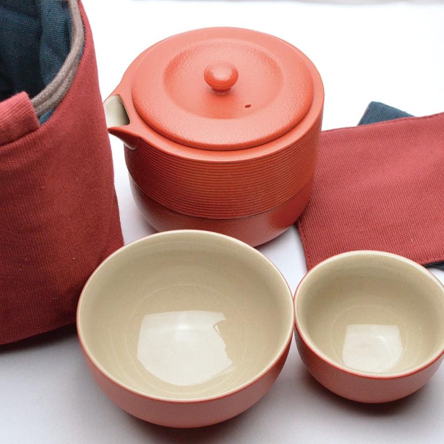 天香茶行 中国茶器セット 台湾陸宝 富貴紅旅行組 : 天香茶行・Yahoo店