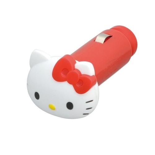 車用 ハローキティ USBソケット KT447 充電器 車 シガーソケット 車載