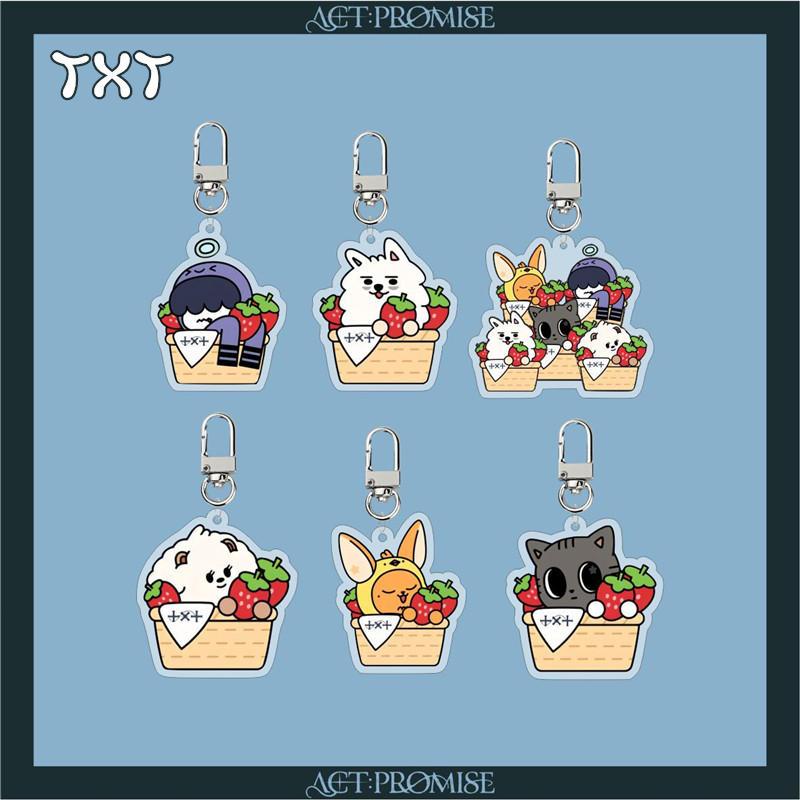 2番目半額 TXTグッズ キーリング TOMORROW X TOGETHER アクリル