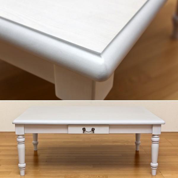 こたつ テーブル アンティーク調 引出し付き コタツ : うさぎ屋