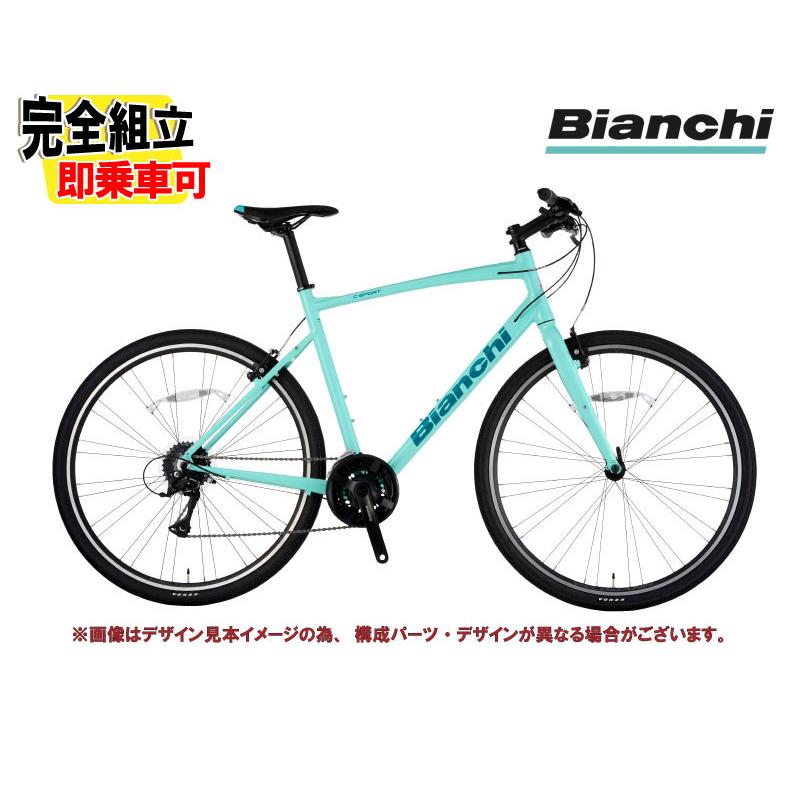 Bianchi ROMA クロスバイク ブラック/ターコイズ