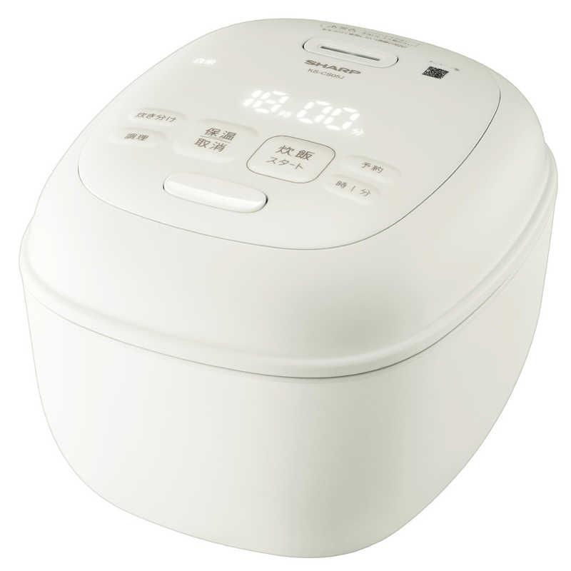 シャープ SHARP 炊飯器 3合 マイコン ホワイト KS-CS05J-W : コジマ