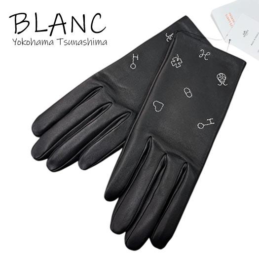 HERMES（エルメス） ラッキーチャーム グローブ ラムスキン ブラック