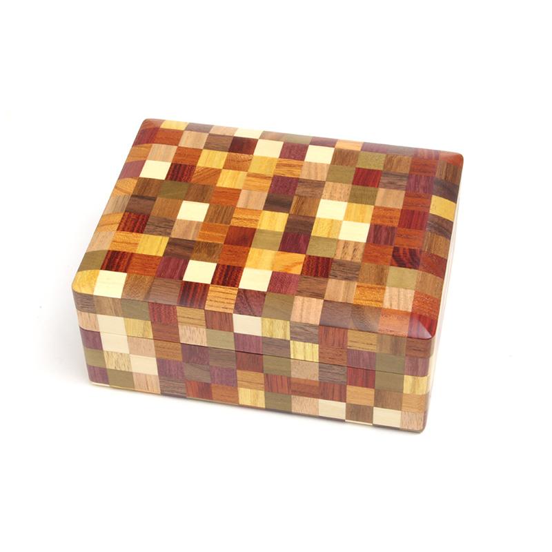 寄木細工ムク文庫 5寸 市松 : 箱根寄木細工 - 通販 - Yahoo!ショッピング