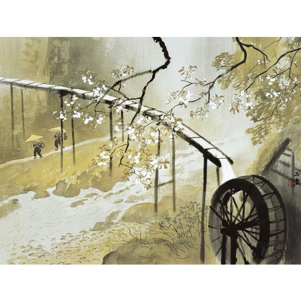 彩雨 川合玉堂掛軸 Y102 彩雨 川合玉堂掛軸 Y102 彩雨（さいう