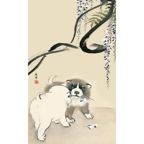 模写/円山応挙/獅子図/花鳥/布袋屋掛軸HC-976 模写/円山応挙/獅子図