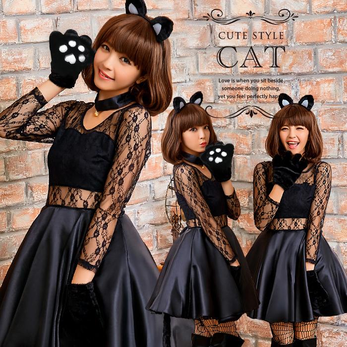 ハロウィン コスプレ 猫 猫耳 衣装 黒猫 可愛い 仮装 セクシー