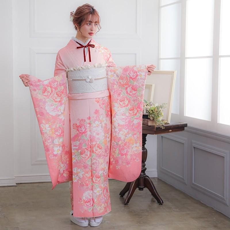 ふーりーちゃん着用 liz lisa リズリサ 振袖 ピンク 中古 美品 人気