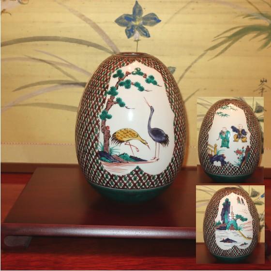 ヴィンテージ 和風 花瓶 九谷焼風 インテリア M&S輸入 英国 ヨーロッパ