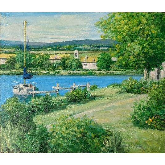 風景画#4 岐阜 油彩画 10号 F10 油絵 gallery-uchida_y1-2407-3-120-n