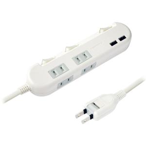Kashimura（カシムラ） USBポートが付いたスイッチ付き電源タップ AC