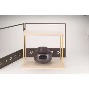 茶道具】般若勘渓作 百陀釜添 唐銅鳳凰風炉（桐箱） : 茶道具 銘茶 左