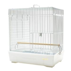 HOEI 鳥かご 35手のりステンレス ホワイト （37×41．5×54