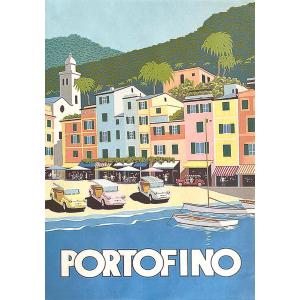 ポスター イタリア アート I.F.I ラッピングペーパー 50×70 ナポリ