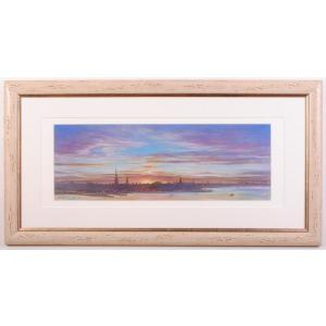 渡辺俊明 南蛮人図 インテリア 絵画 墨彩画 一点物 和風 プレゼント