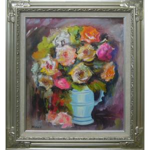 竹内敏彦 絵画 肉筆絵画 風景画 舞妓さん F6 送料無料 : アートフジ