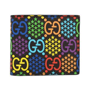 GGキャンバス グッチ 財布 GUCCI 二つ折り財布 メンズ ブラウン 346056