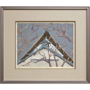 山下 清 「 浅草の仲見世 」 リトグラフ 版画 ペン画 版画 日本の風景