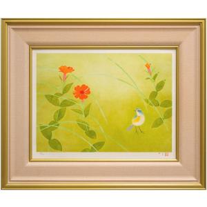 平川敏夫 「 梅花塔韻 」 リトグラフ 石版画 版画 日本画 絵画 日本の