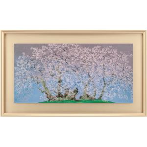 中島千波 『石割櫻』 彩美版方式複製画 : 内田画廊 - 通販 - Yahoo